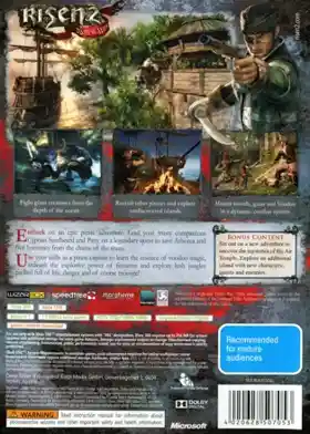 Risen 2 Dark Waters (USA) box cover back